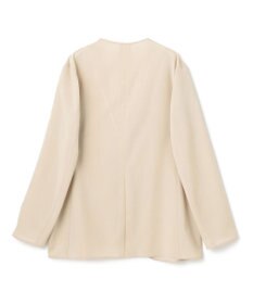 BEIGE， 【洗える/接触冷感/速乾/UVケア対応・Precious 8月号掲載】BATEAU / ボタンレスノーカラジャケット