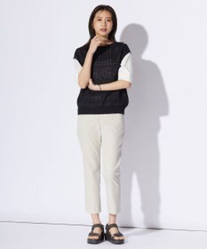 J.PRESS LADIES L 【洗える】PATTERN ニット ベスト