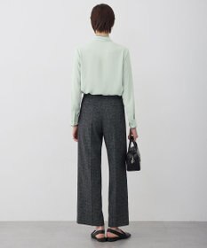 ICB L 【新色追加】BackSatinAmunzen 配色ボウタイブラウス