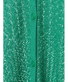 Green Parks 透かし柄ポンチョニットカーディガン