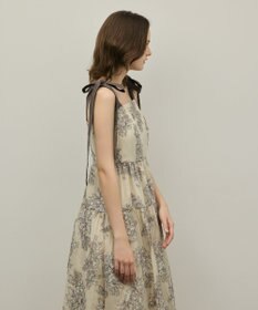 GRACE CONTINENTAL シアージャガードティアードワンピース