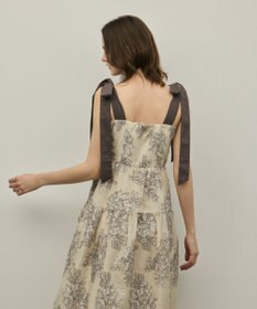 GRACE CONTINENTAL シアージャガードティアードワンピース