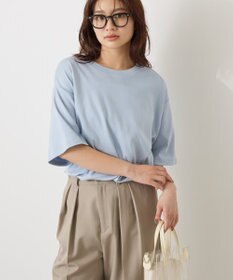 AMERICAN HOLIC 【接触冷感】スムースルーズクルーネックＴシャツ