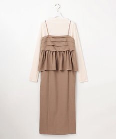 ANY SIS 【BAILA12月号掲載・貴島明日香さんコラボ】ドッキングビスチェワンピース×インナーセット