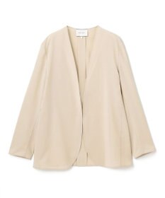 BEIGE， 【洗える/接触冷感/速乾/UVケア対応・Precious 8月号掲載】BATEAU / ボタンレスノーカラジャケット