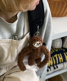 WEGO でかおめめなまけものぬいぐるみキーホルダー