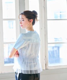 Feroux チュールコンビカットソー