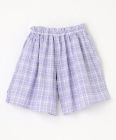 ANY KIDS チェック柄 ショート パンツ