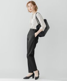 23区 【洗える】コットンナイロンサテンストレッチ パンツ