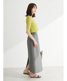 Green Parks 麻調Ｉラインスカート
