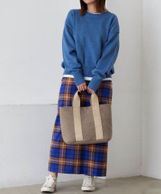 TOPKAPI 【TREASURE TOPKAPI】イタリアンフェルト ラメテープ トートバッグ 2023