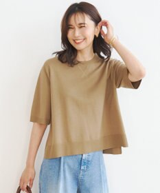 UNFILO L ブライトヤーンニット ハーフスリーブ