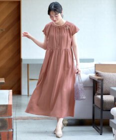 Tiaclasse ギャザーシャツワンピース