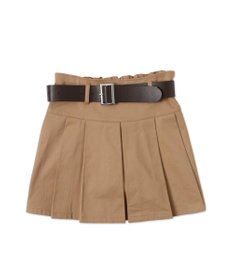 WEGO ベルト付チノプリーツスカパン