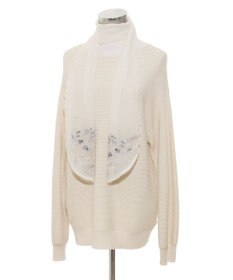 MOONBAT ルナルーチェ ロカ CHANDNI シルクコットン ビーズ刺繍ストール