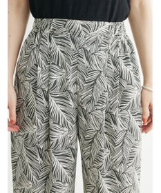 Green Parks アート柄イージーパンツ