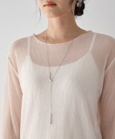 YECCA VECCA 袖レースシアートップス