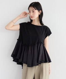 YECCA VECCA アシメペプラムカットソー