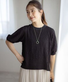 組曲 S レーシージャージーニットライク カットソー