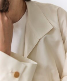 BEIGE， SULFUR / シルク混ショート丈バルーンブルゾン