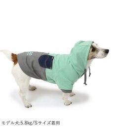 PET PARADISE Lee バイカラー フード付きパーカー 《グリーン》 小型犬