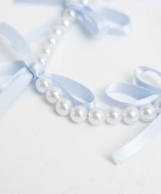 WEGO リボンパールストラップキーホルダー