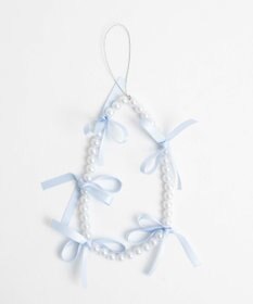 WEGO リボンパールストラップキーホルダー