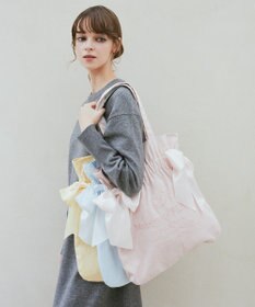 Maison de FLEUR EC限定 キャンバスダブルリボントートバッグ