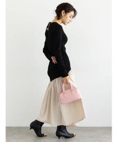 Te chichi 【宮本茉由着用】リブニットドッキングアシメワンピース