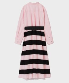 GRACE CONTINENTAL ボーダーコンビシャツワンピース