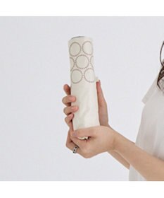 MOONBAT 晴雨兼用日傘 折りたたみ傘 まるボーダー／遮光 遮熱 UV