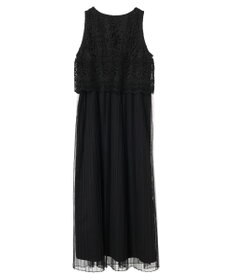 earth music&ecology レースチュールプリーツワンピース