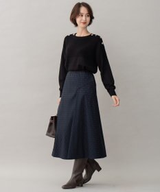 自由区 【洗える】ウールミックス フレンチマリン風ニット