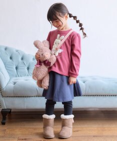 ANY KIDS 裏シャギー アップリケ トレーナー