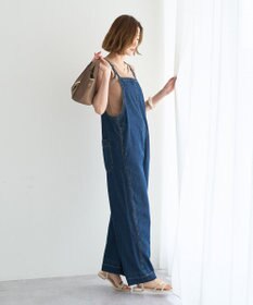 YECCA VECCA 綿麻デニムサロペット