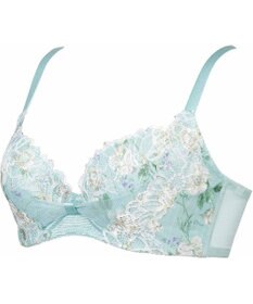 WACOAL 【リボンブラ 脇すっきり】 ブラジャー 脇高設計 着やせシルエット 谷間をメイクしてキープ Gカップまで対応 大きいサイズ レディース BRB433 /ワコール