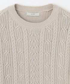 ANY 【洗濯機可・前後差あり】レイヤードブラウスニット