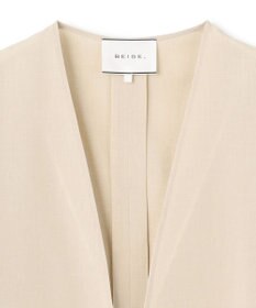 BEIGE， 【洗える/接触冷感/速乾/UVケア対応・Precious 8月号掲載】BATEAU / ボタンレスノーカラジャケット