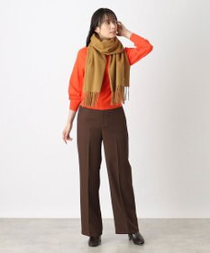 MOONBAT 【WEB限定】FURLA ウール100％ 大判プレーンストールマフラー/幅60cm