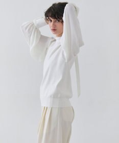 BEIGE， 【洗える・Precious3月号掲載】PROTEA / 異素材バックタイディティールニット