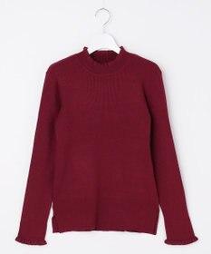 ANY SIS CICA加工 フリルネック プルオーバー