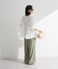 Green Parks スウィッチングペプラムシャツ