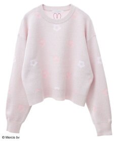 Green Parks Ｍｉｆｆｙ／フラワージャガードニットプルオーバー