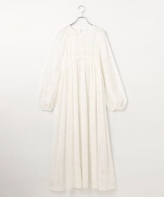 #Newans シアーチェックボリュームワンピース