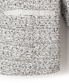 23区 S 【セットアップ対応】シャインツイードストレッチ ノーカラー ジャケット