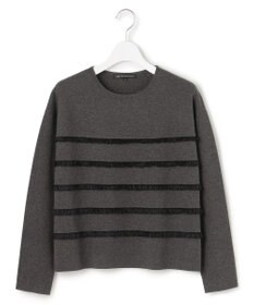 23区 L 【WEB&一部店舗限定/滝沢眞規子さん着用】フリルボーダー ニット