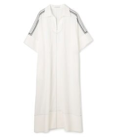 BEIGE， AXI / 刺繍ステッチ ドルマンロングドレス