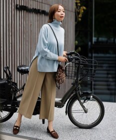 ANY SIS 【蓄熱効果】サーモトロン 2WAYストレッチ ワイドパンツ