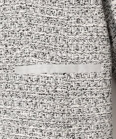 23区 S 【セットアップ対応】シャインツイードストレッチ ノーカラー ジャケット