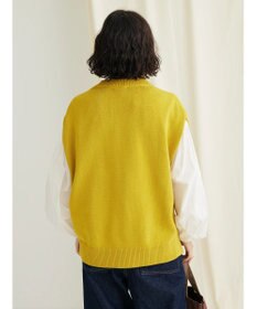 CRAFT STANDARD BOUTIQUE 洗える クルーネックニットベスト
